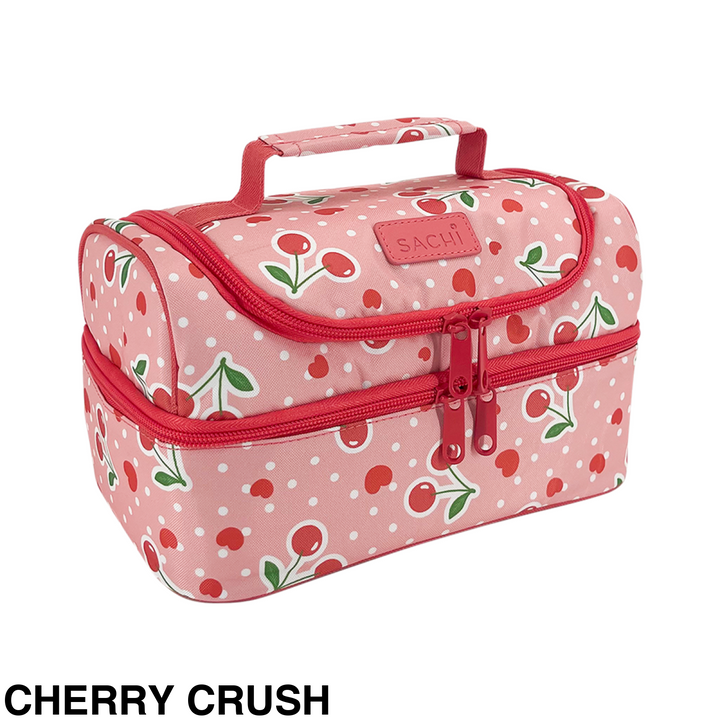 Sachi Insulated Double Decker Lunch Bag Cherry Crush
