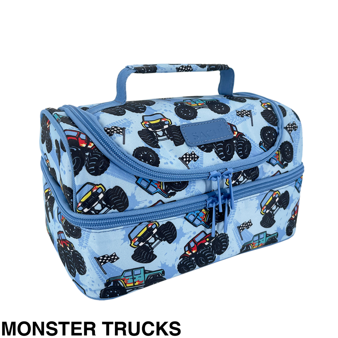 Sachi Insulated Double Decker Lunch Bag Busy Bees