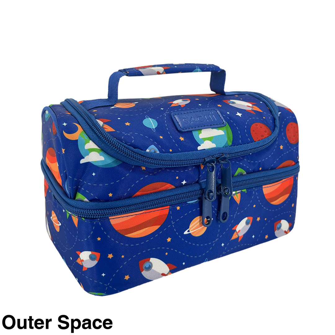 Sachi Insulated Double Decker Lunch Bag Busy Bees