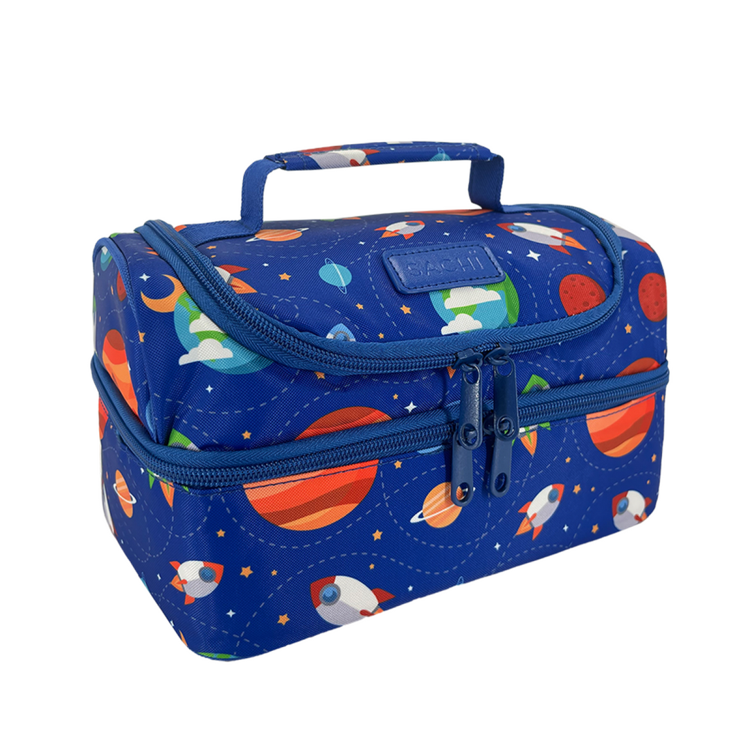 Sachi Insulated Double Decker Lunch Bag Busy Bees