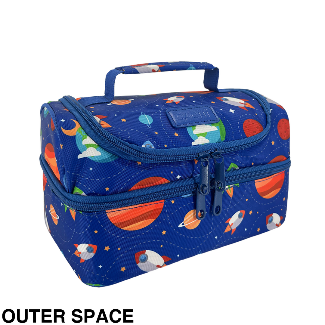 Sachi Insulated Double Decker Lunch Bag Busy Bees