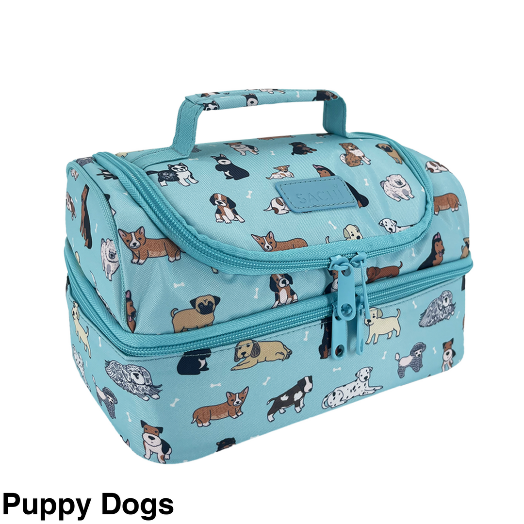 Sachi Insulated Double Decker Lunch Bag Busy Bees