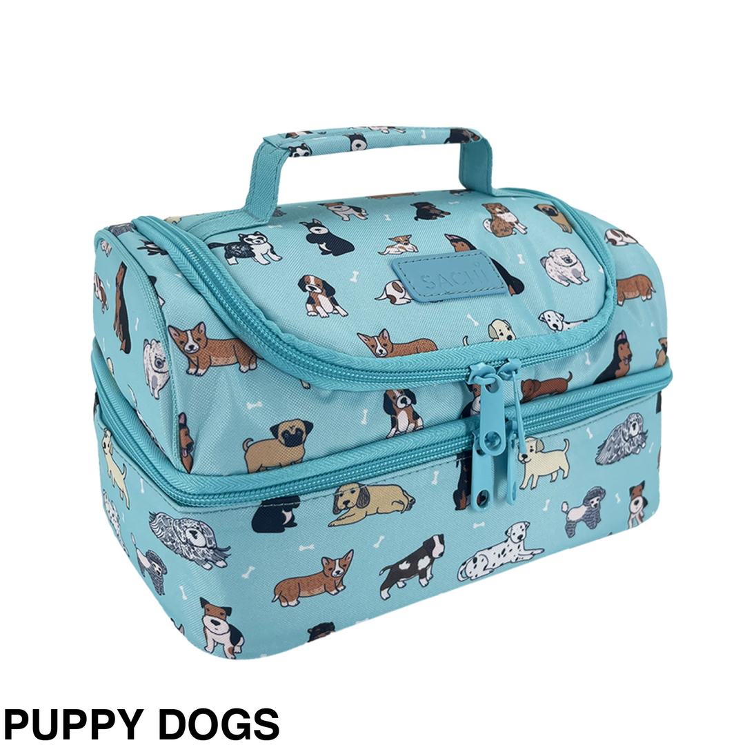 Sachi Insulated Double Decker Lunch Bag Busy Bees