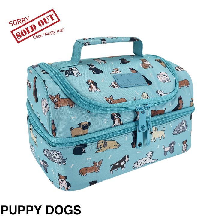 Sachi Insulated Double Decker Lunch Bag Busy Bees