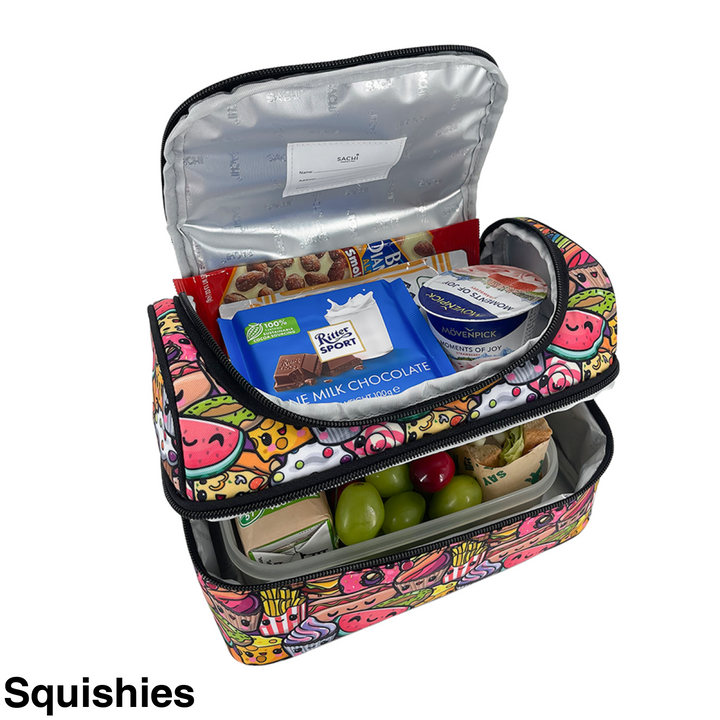 Sachi Insulated Double Decker Lunch Bag Busy Bees