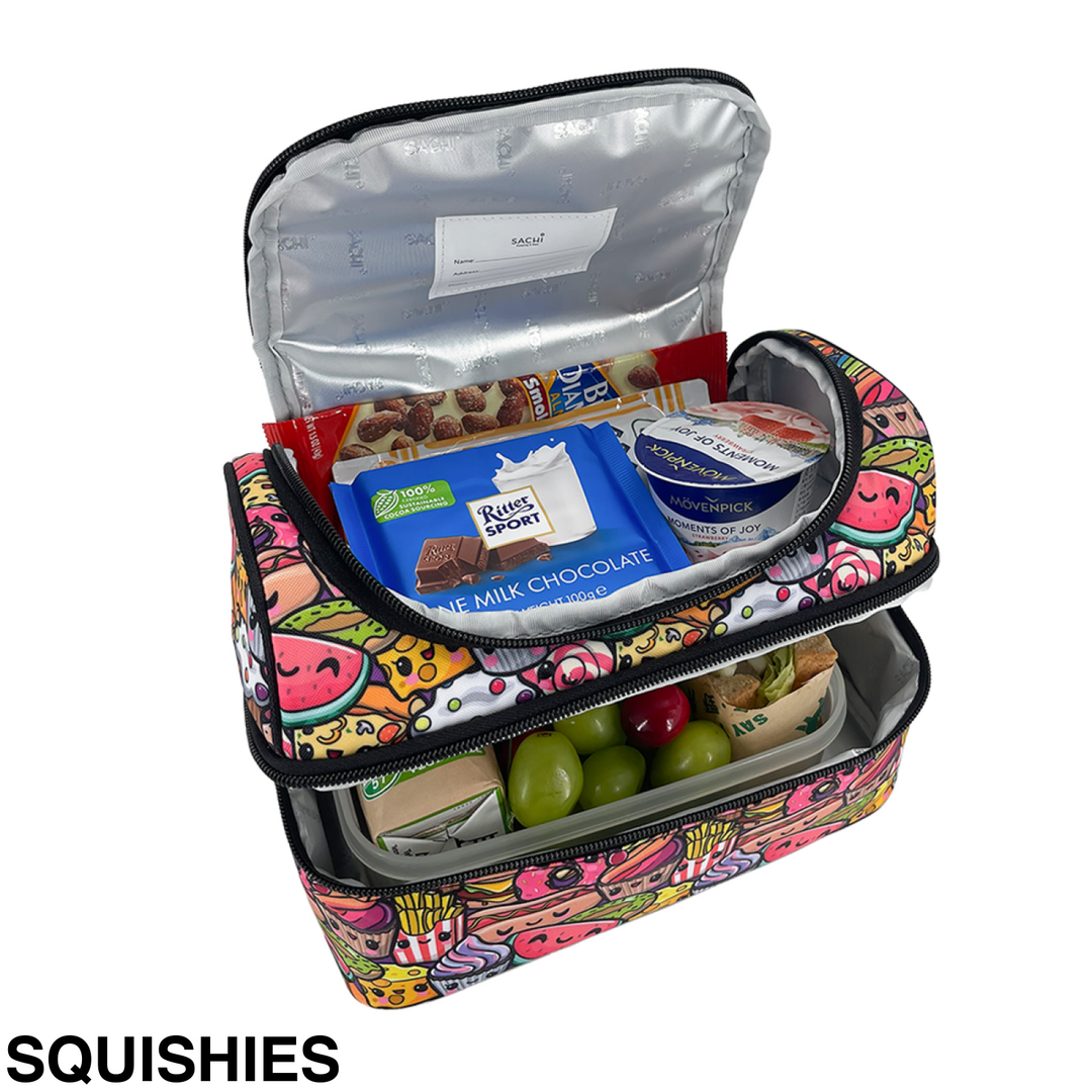 Sachi Insulated Double Decker Lunch Bag Busy Bees