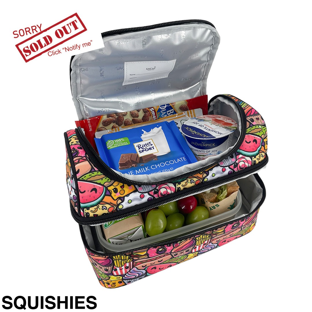 Sachi Insulated Double Decker Lunch Bag Busy Bees