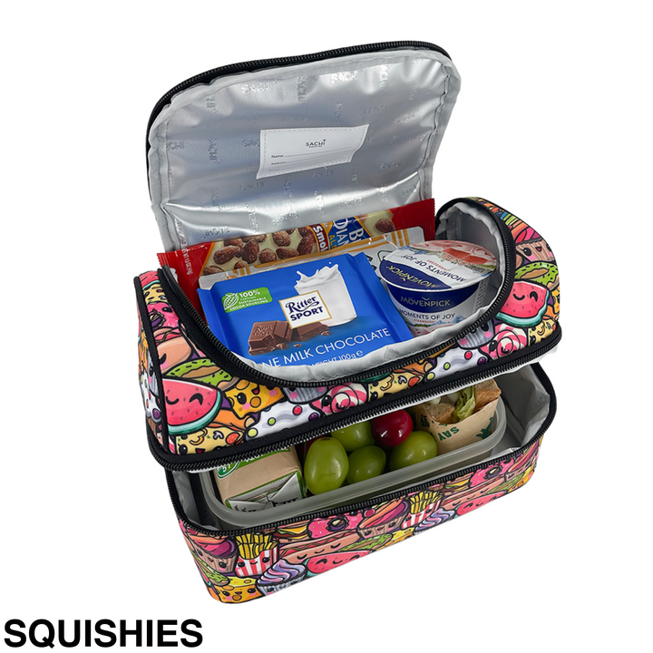 Sachi Insulated Double Decker Lunch Bag Busy Bees