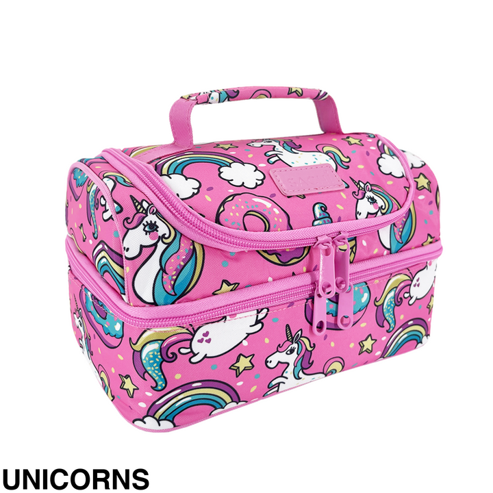 Sachi Insulated Double Decker Lunch Bag Busy Bees