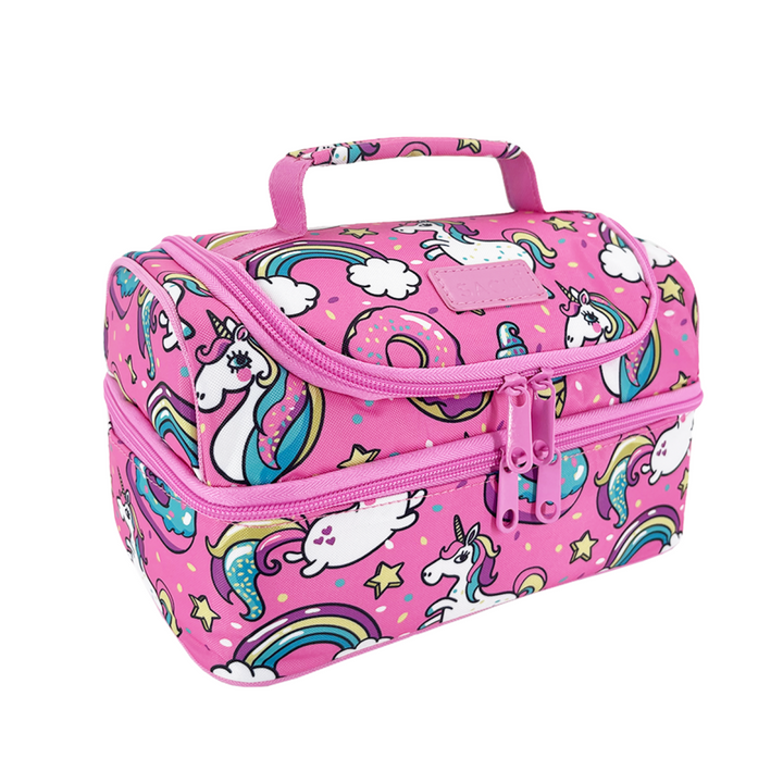 Sachi Insulated Double Decker Lunch Bag Busy Bees