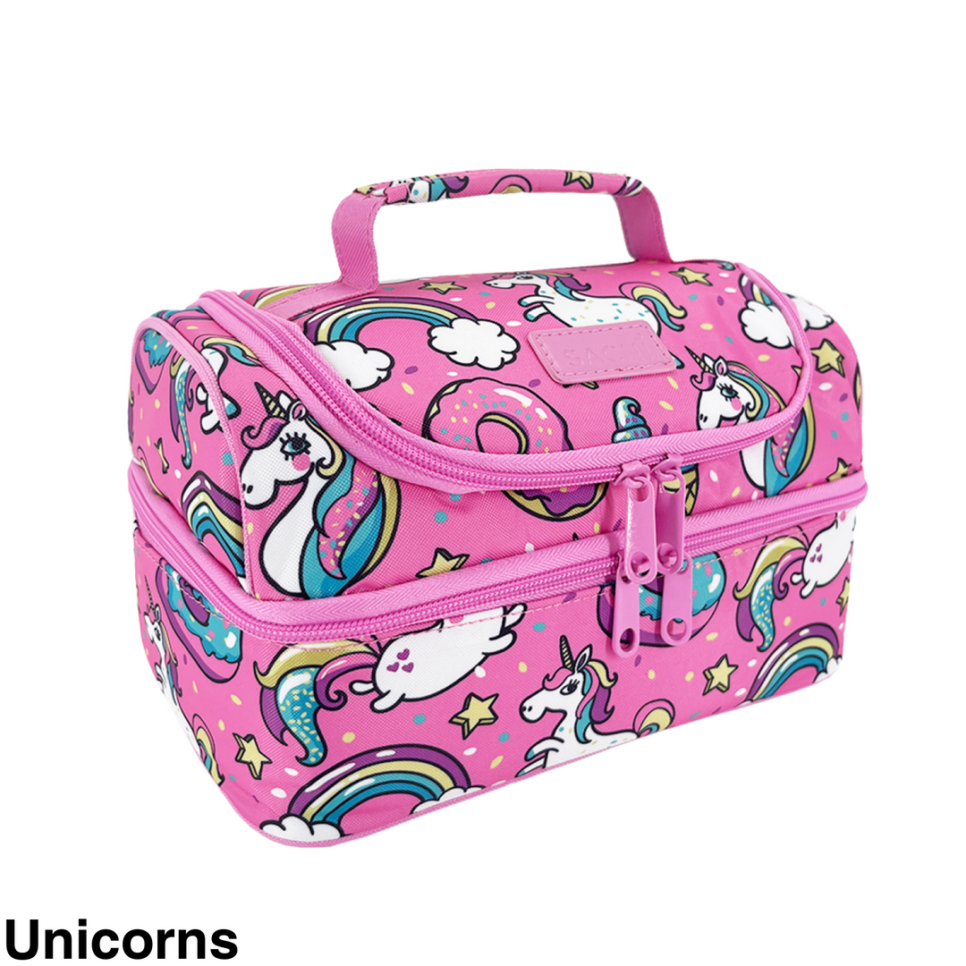 Sachi Insulated Double Decker Lunch Bag Busy Bees
