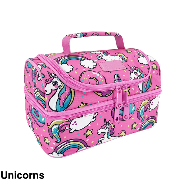Sachi Insulated Double Decker Lunch Bag Busy Bees