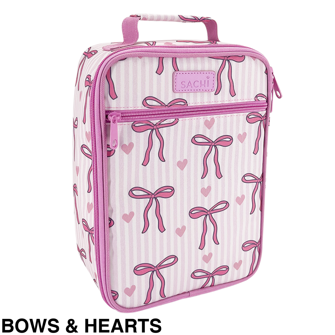 Sachi Insulated Junior Lunch Bag Bows & Hearts