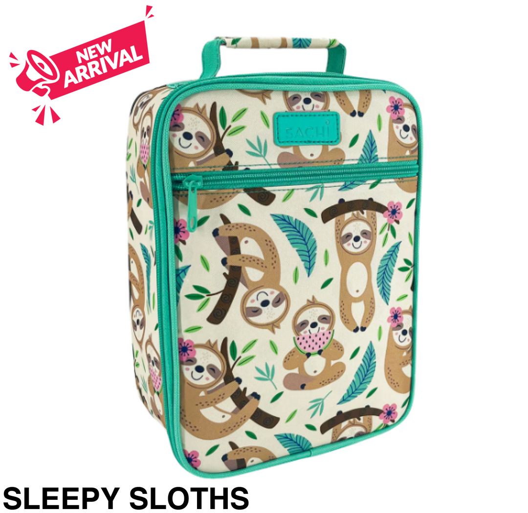 Sachi Insulated Junior Lunch Bag Sleepy Sloths