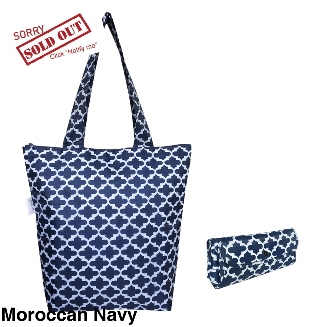 Sachi Insulated Market Tote Moroccan Navy