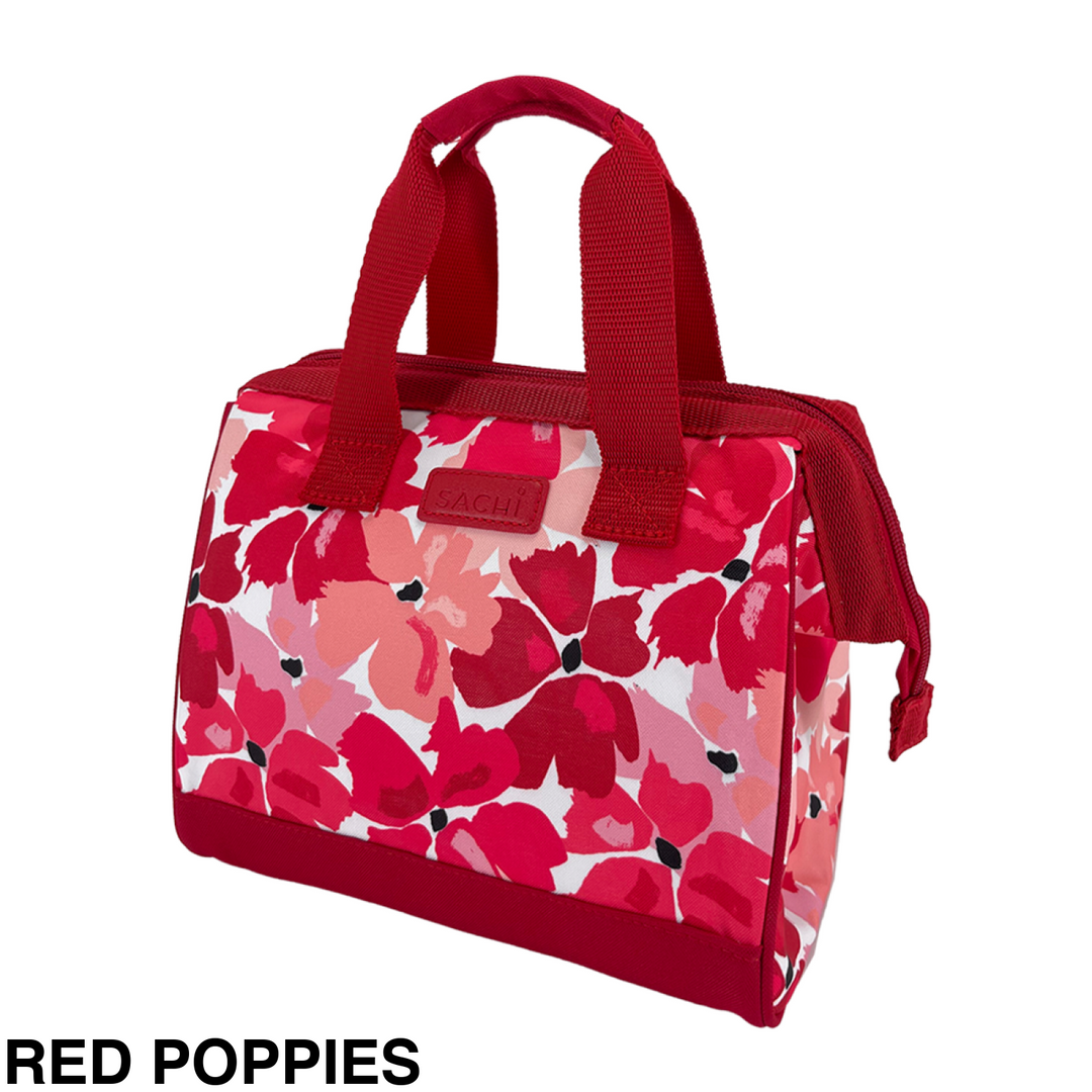 Sachi Insulated Tote Red Poppies