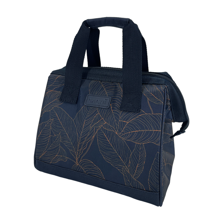 Sachi Insulated Tote Navy Leaves