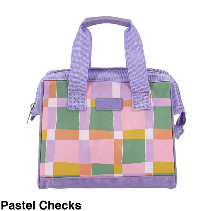 Sachi Insulated Tote Pastel Checks