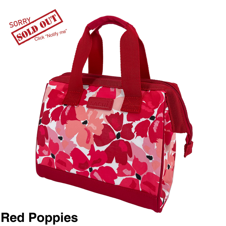 Sachi Insulated Tote Red Poppies