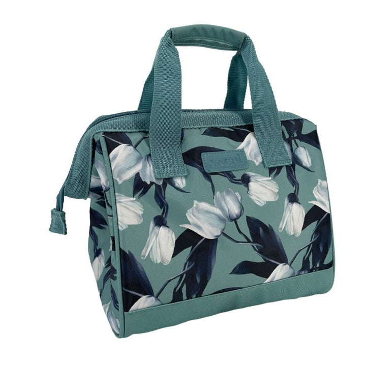 Sachi Insulated Tote White Tulips