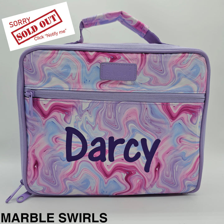 Sachi Lunch Bag W/ Bottle Holder Marble Swirls