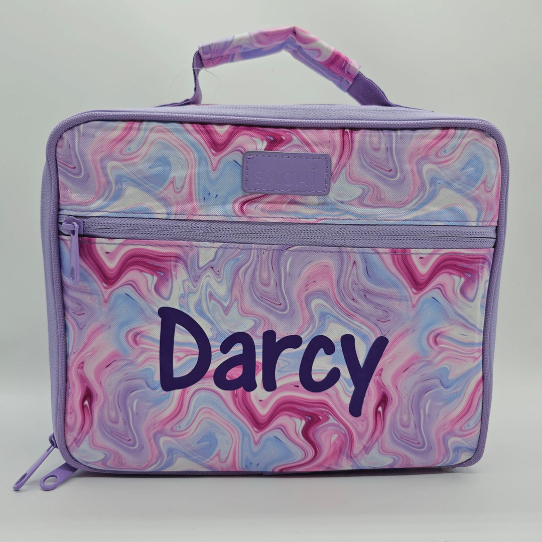 Sachi Lunch Bag W/ Bottle Holder Marble Swirls