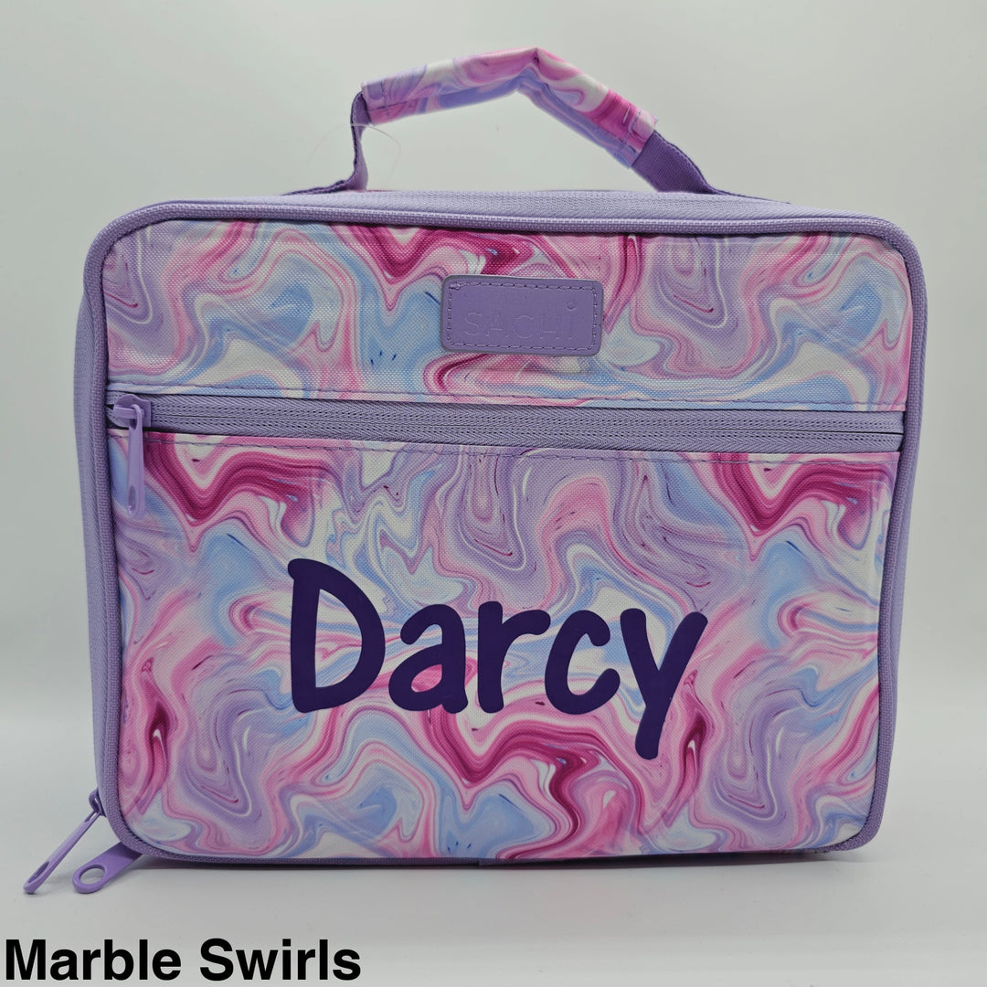 Sachi Lunch Bag W/ Bottle Holder Marble Swirls