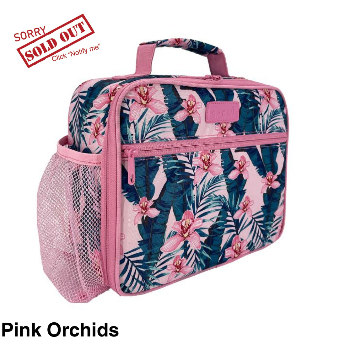 Sachi Lunch Bag W/ Bottle Holder Pink Orchids