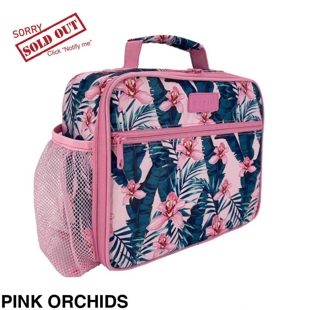 Sachi Lunch Bag W/ Bottle Holder Pink Orchids