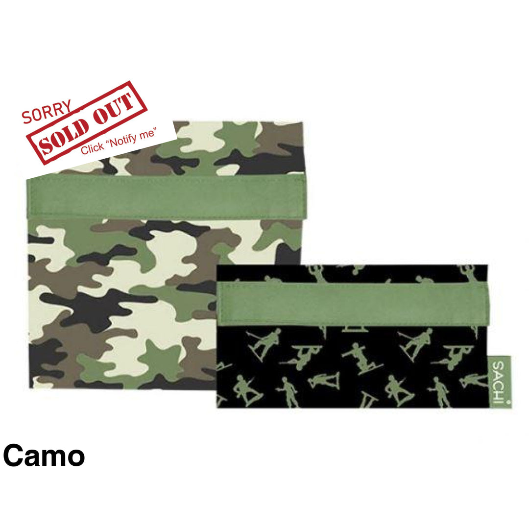 Sachi Reusable Lunch Pockets Camo
