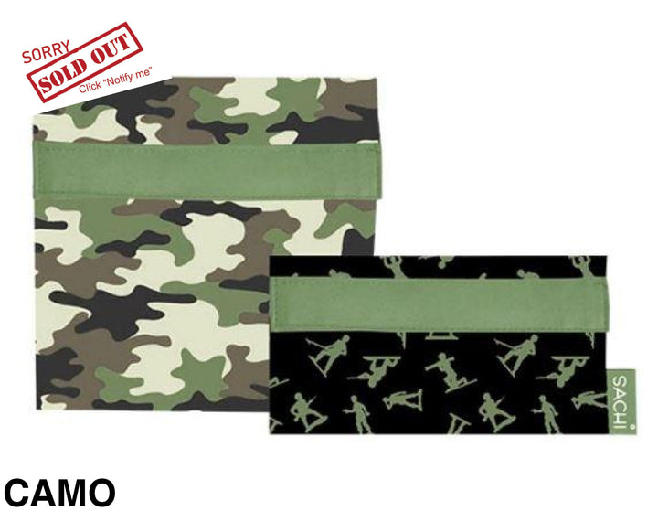 Sachi Reusable Lunch Pockets Camo