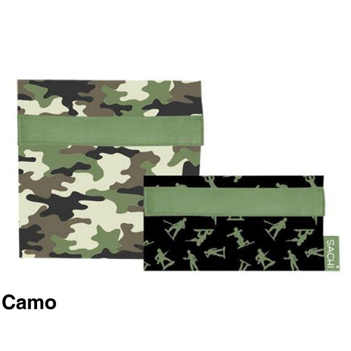 Sachi Reusable Lunch Pockets Camo