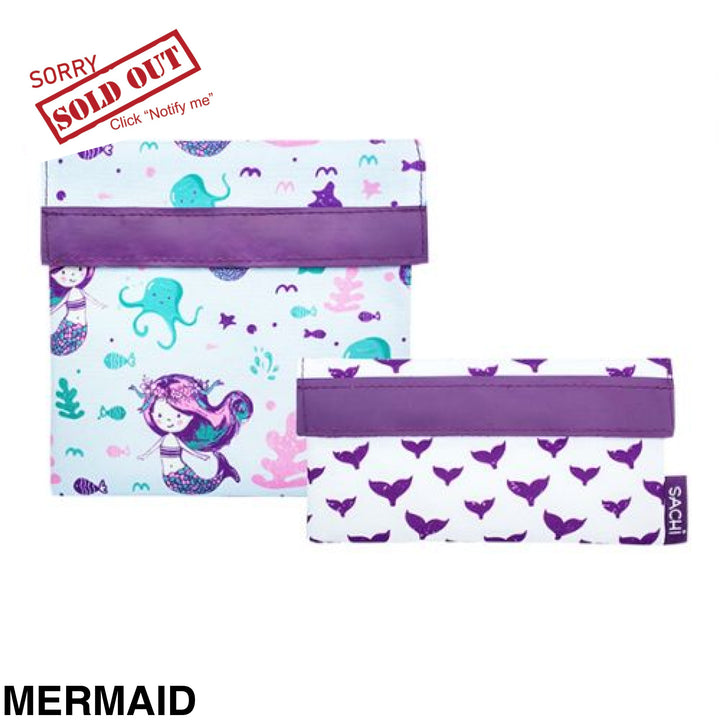 Sachi Reusable Lunch Pockets Mermaid