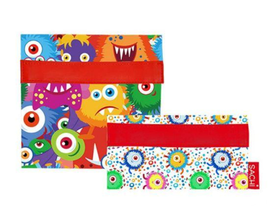 Sachi Reusable Lunch Pockets Monsters