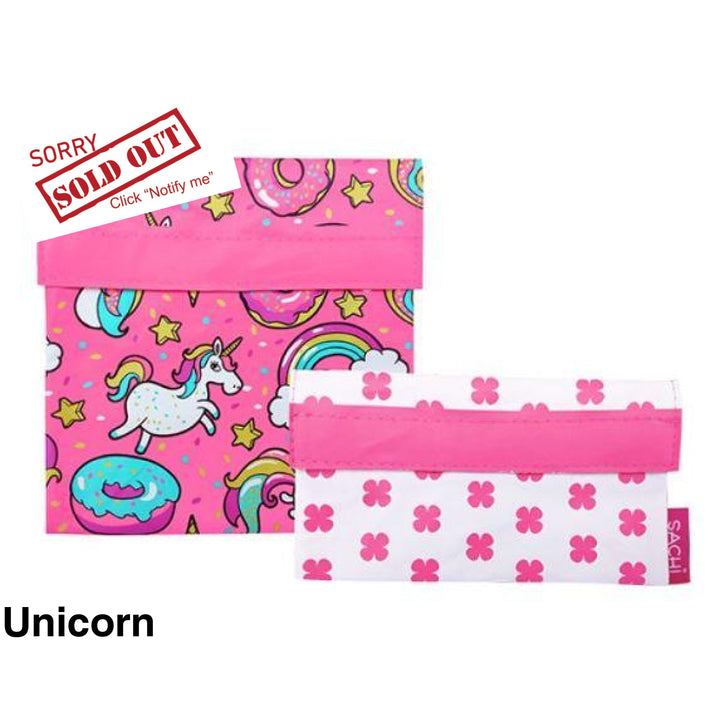 Sachi Reusable Lunch Pockets Unicorn