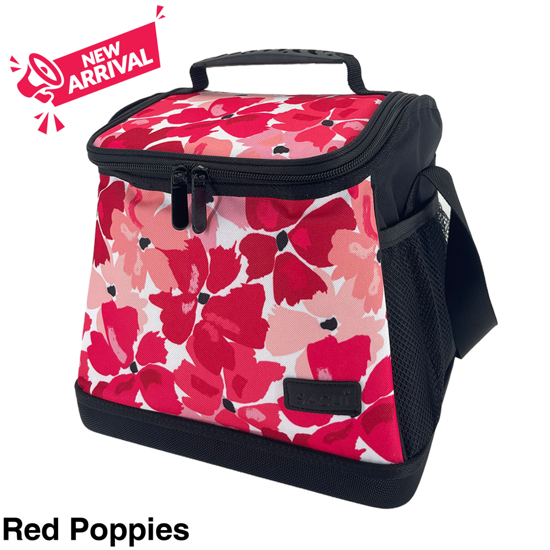 Sachi Weekender Cooler Bag 12L Red Poppies