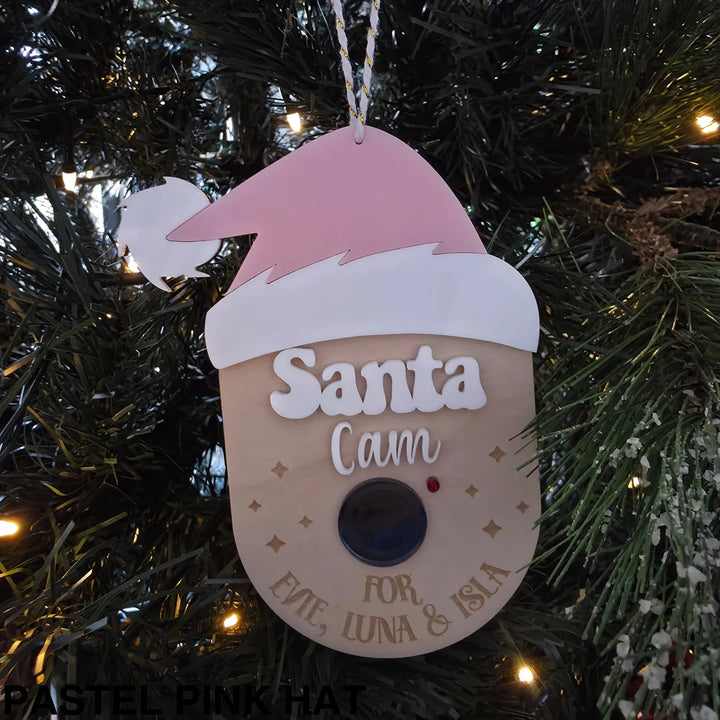 Santa Cam Pastel Pink Hat