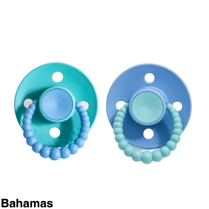 Size 1 Cmc Bubble Dummies - Twin Pack Air Filled Teat Bahamas