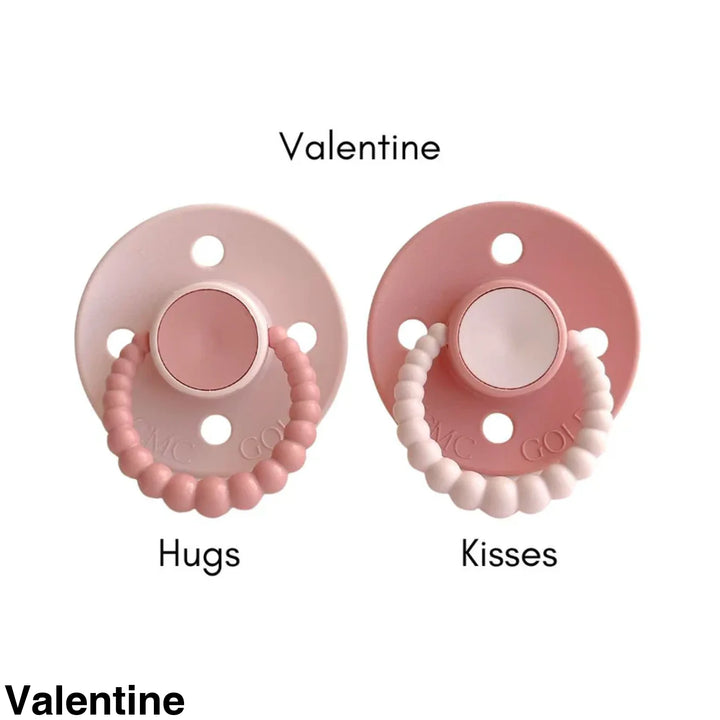 SIZE 1 CMC Bubble Dummies - Twin Pack - AIR FILLED TEAT Valentine