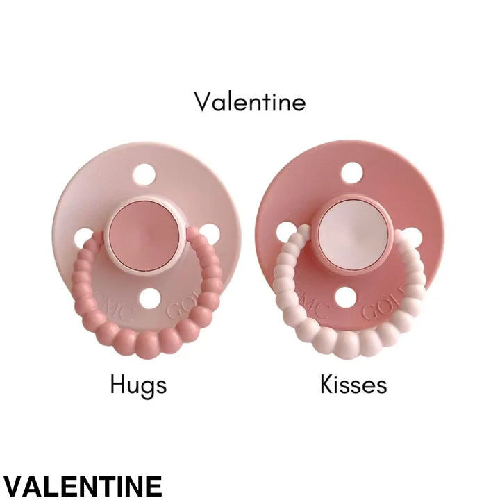 SIZE 1 CMC Bubble Dummies - Twin Pack - AIR FILLED TEAT Valentine