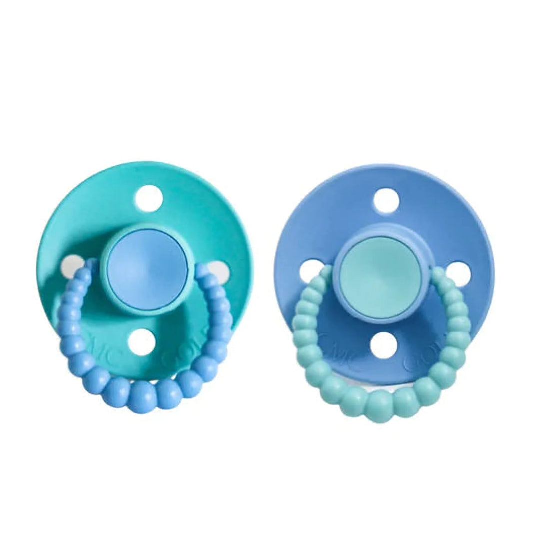 Size 2 Cmc Bubble Dummies - Twin Pack Air Filled Teat Bahamas