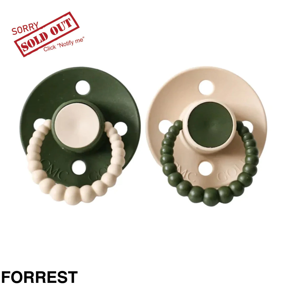 Size 2 Cmc Bubble Dummies - Twin Pack Air Filled Teat Forrest