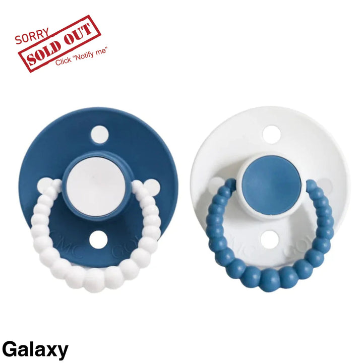 Size 2 Cmc Bubble Dummies - Twin Pack Air Filled Teat Galaxy