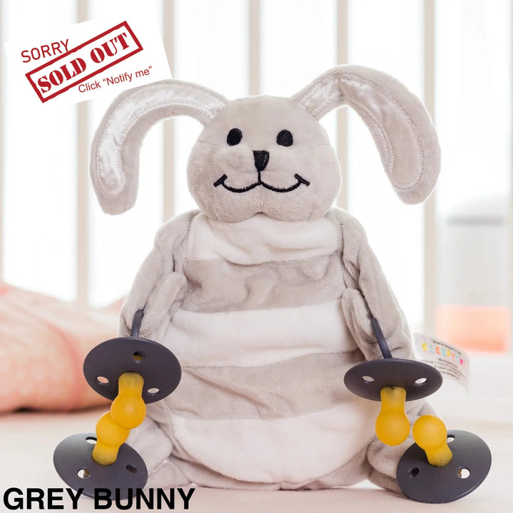 Sleepytot Dummy Comforter Grey Bunny