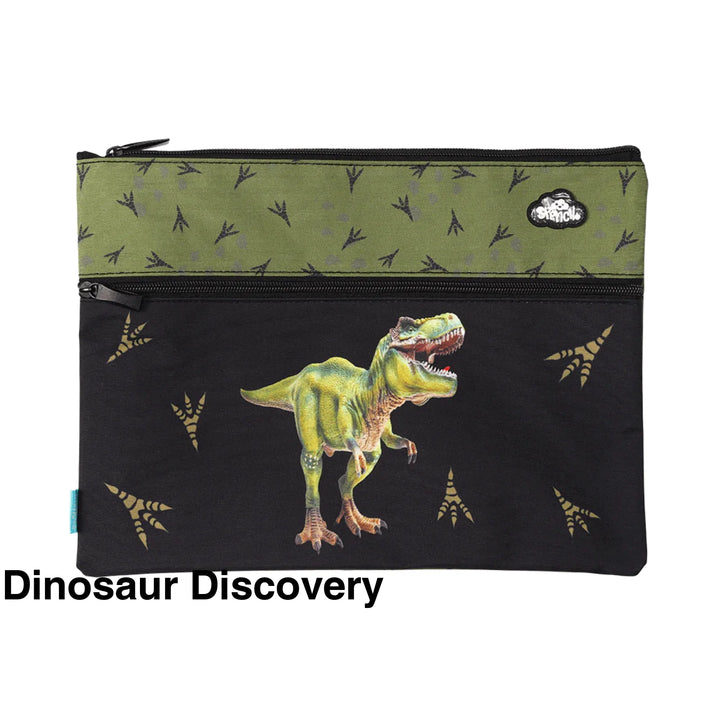 Spencil A4 Twin Zip Pencil Case Dinosaur Discovery