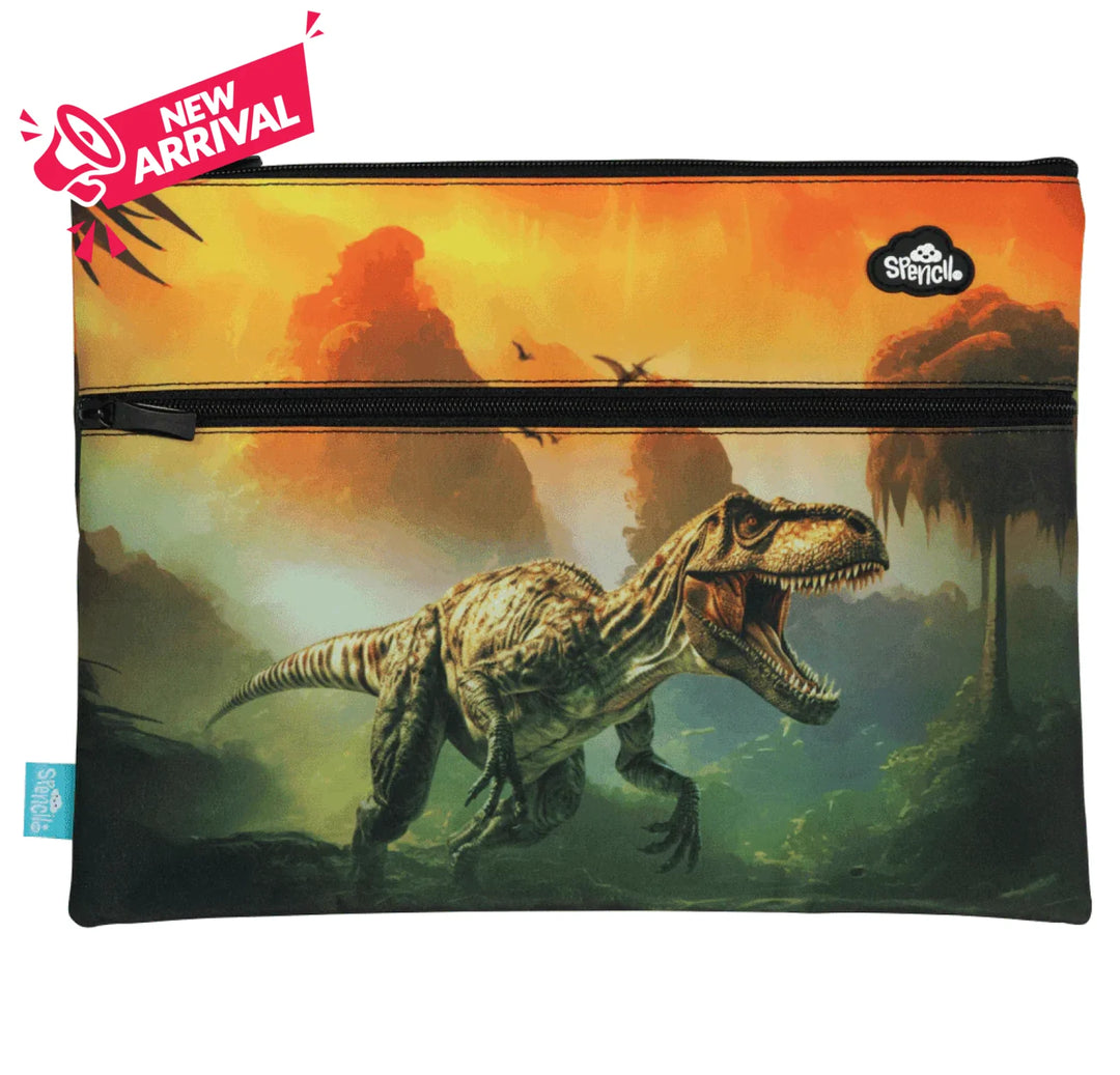 Spencil A4 Twin Zip Pencil Case