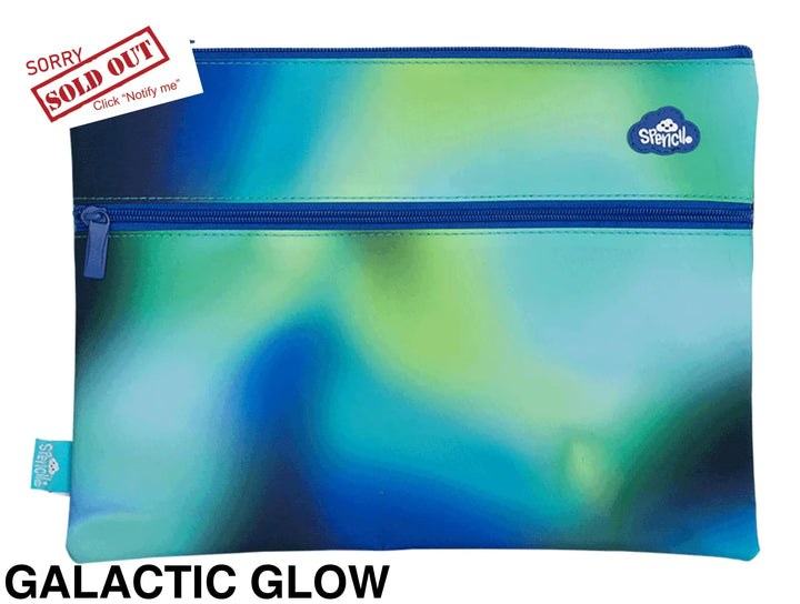 Spencil A4 Twin Zip Pencil Case Galactic Glow