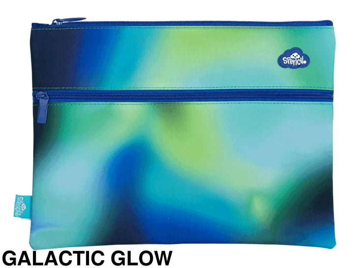 Spencil A4 Twin Zip Pencil Case Galactic Glow