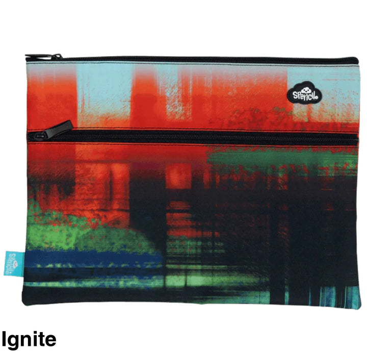 Spencil A4 Twin Zip Pencil Case Ignite