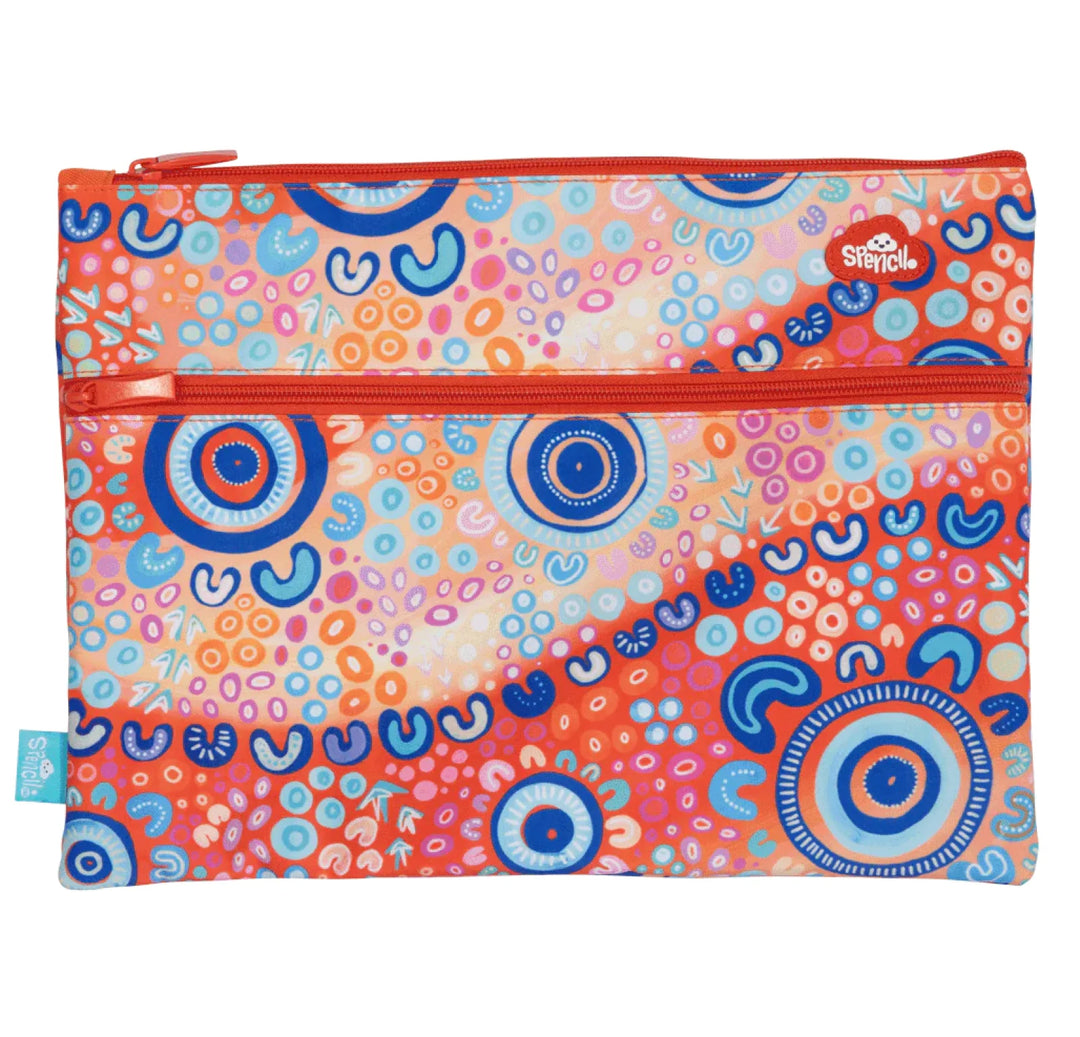 Spencil A4 Twin Zip Pencil Case Ngootypoorteen